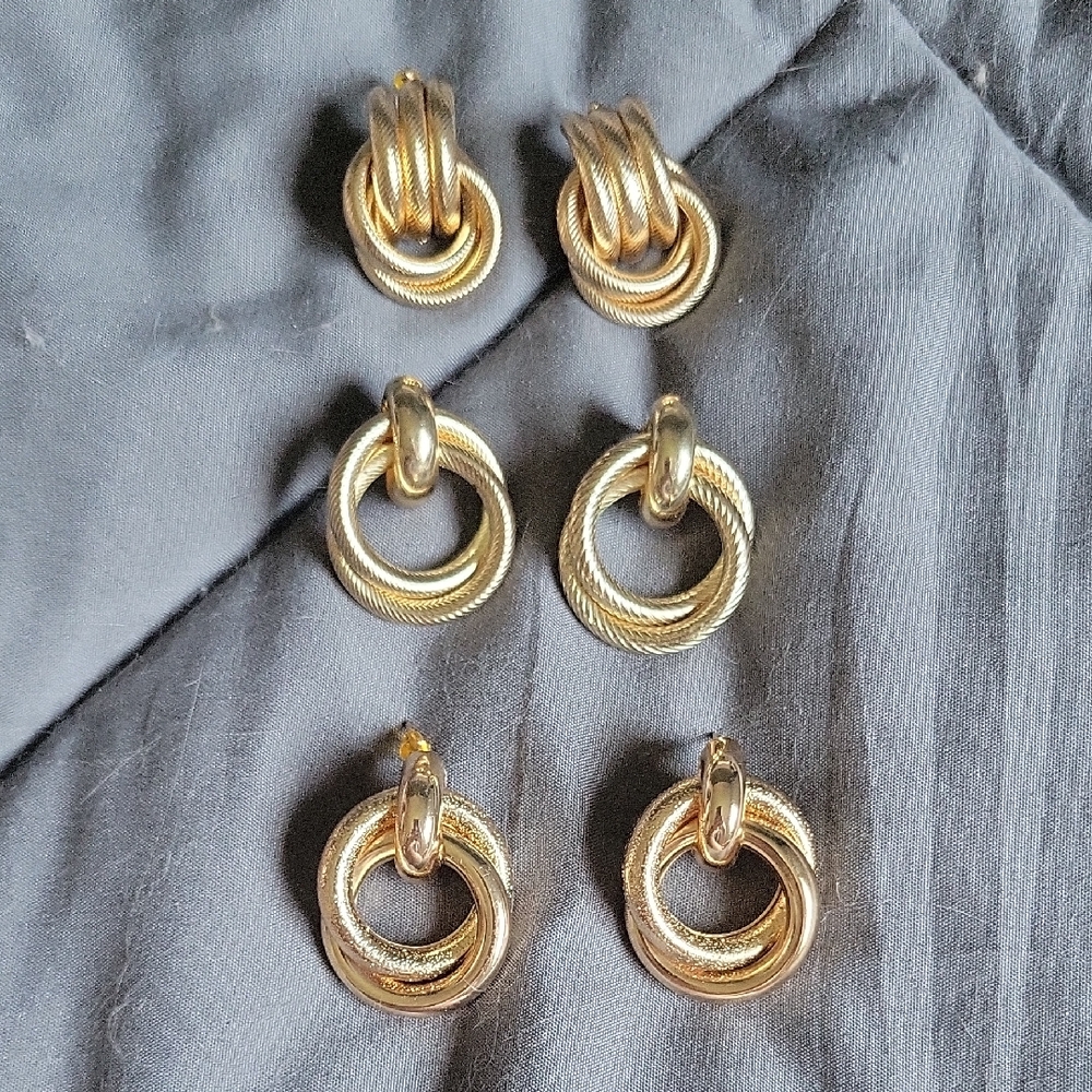 Modern Geometric Drop Earrings